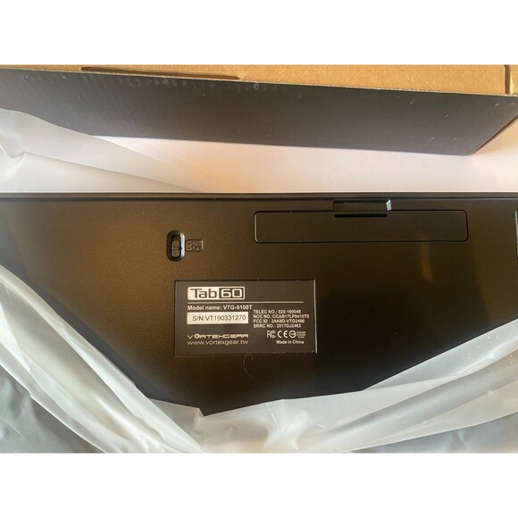 Vortex Keyboard TAB 60% Black Gray Key switch Cherry Blue Gaming Keyboard NEW - Picture 6 of 8